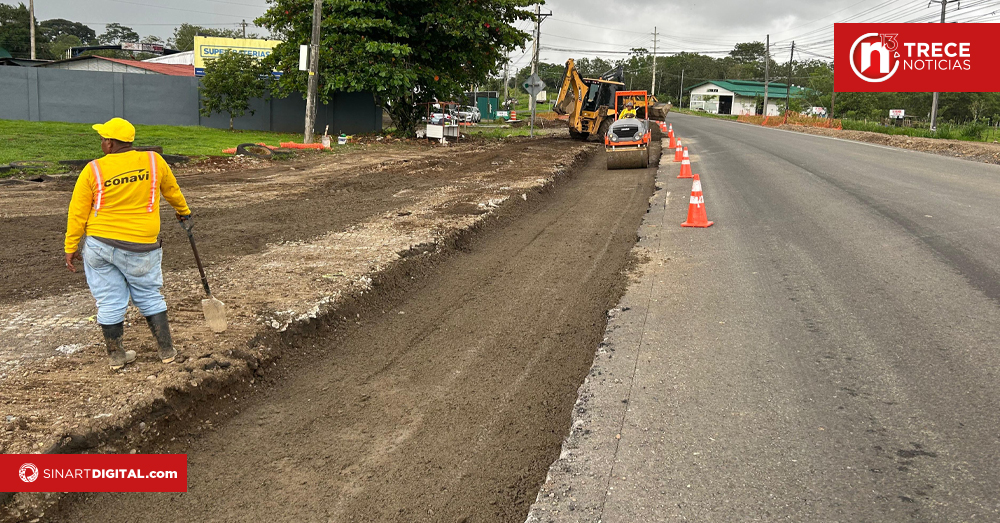 Avanza construcción de rotonda en cruce de rutas 4 y 35 en Muelle de San Carlos
