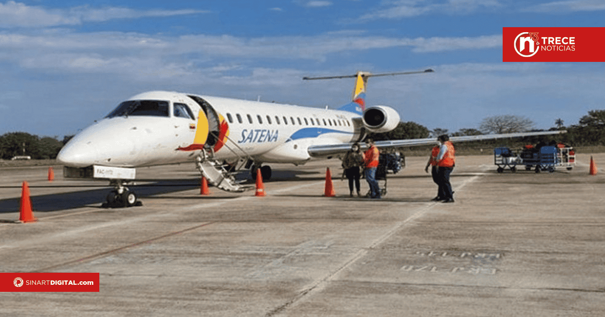 La aerolínea estatal de Colombia suspende sus vuelos a Venezuela