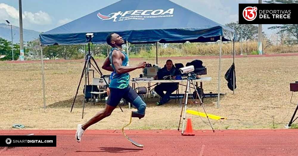 Sherman se llevó el cariño de todos en el Abierto de Atletismo