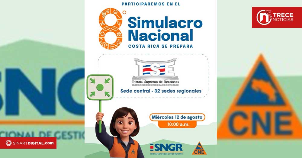 Servicios del TSE podrían ser interrumpidos por simulacro nacional