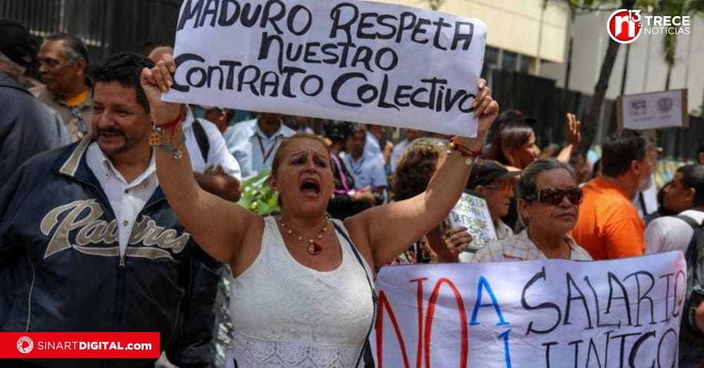 Condenan a 16 años de cárcel a seis sindicalistas en Venezuela por 