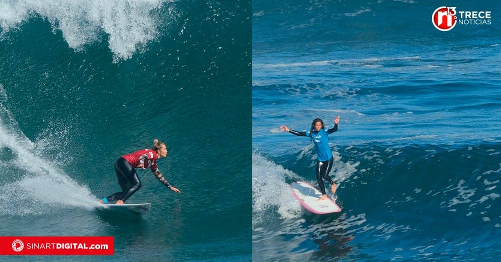 Costarricenses Leilani McGonagle y Lia Días en el top 10 del surf en Panamericanos