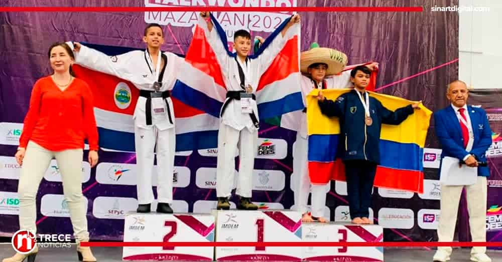 Taekwondo escolar tico se luce en México