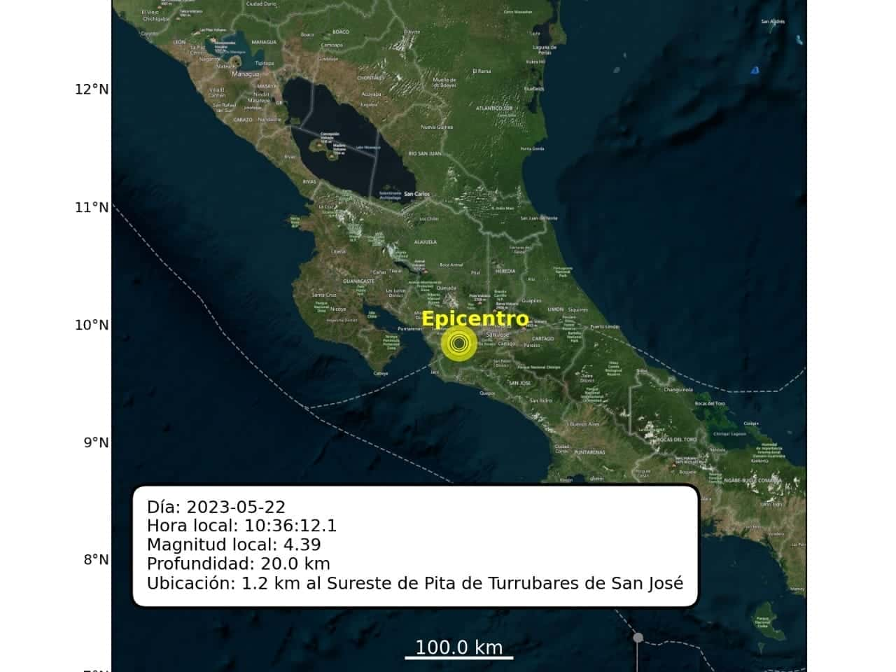 Temblor de magnitud 4,3 sacude el país