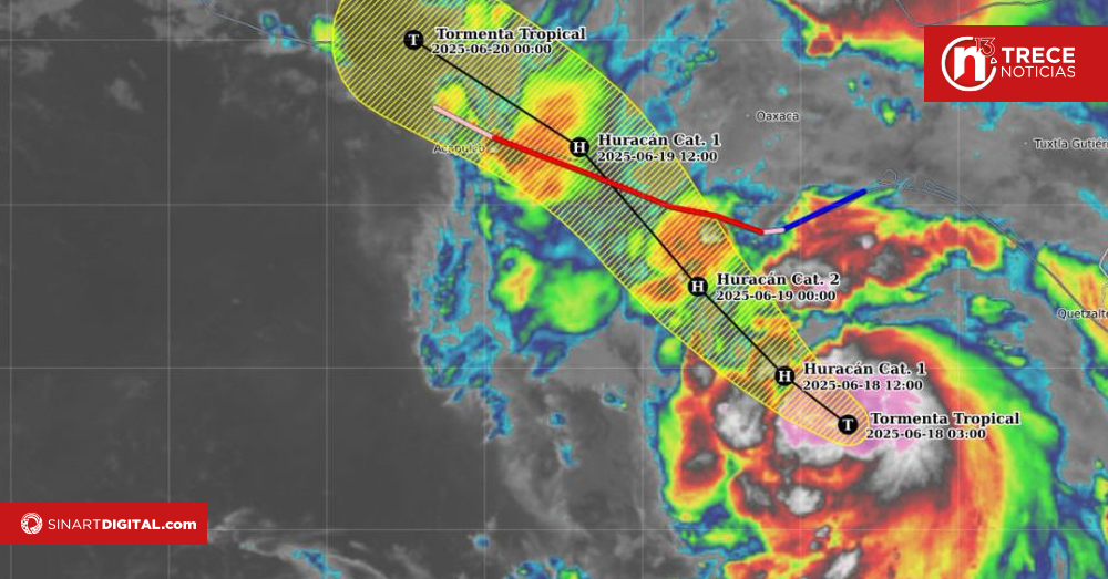 Tormenta Erick se convierte en huracán en el Pacífico cerca de México 