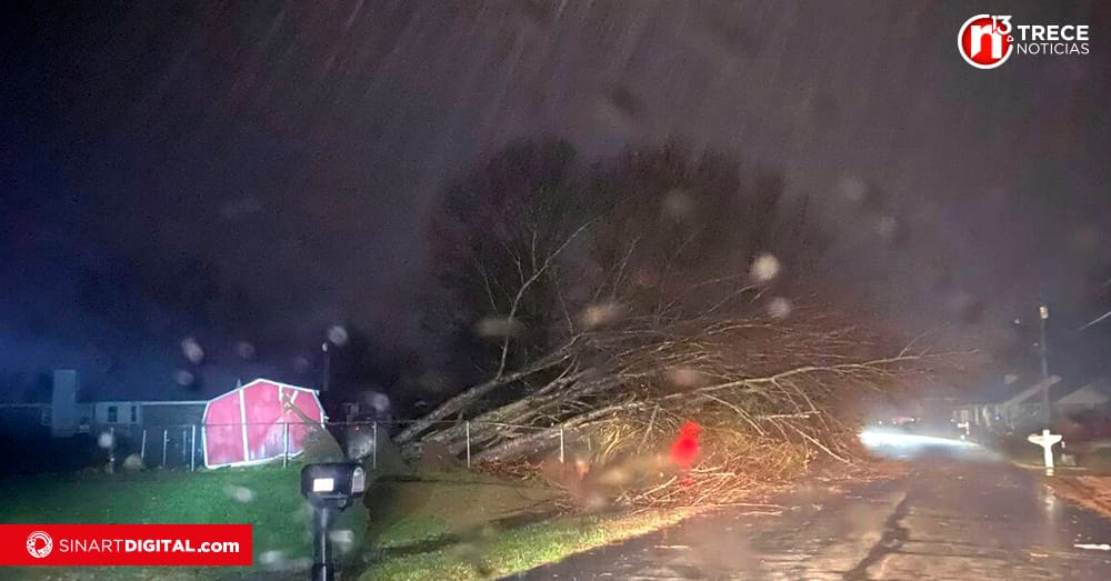 Dos muertos y numerosos apagones por tormentas en el este de EEUU