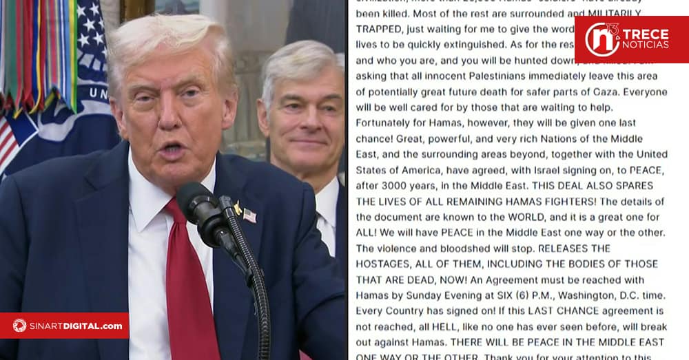 Trump dice que Hamás está listo para la paz y le pide a Israel que deje de bombardear