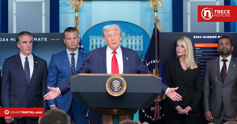 Trump despliega la guardia nacional en Washington contra la delincuencia