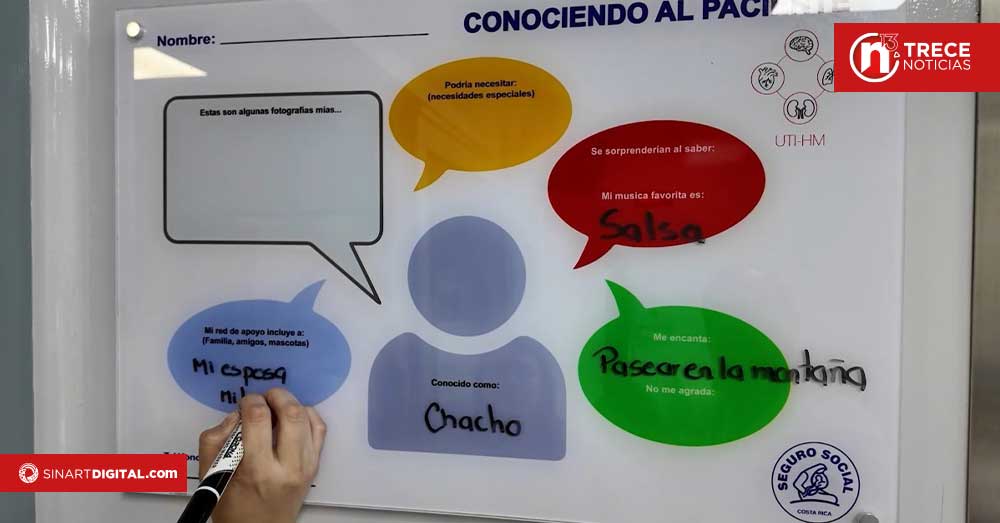 Pacientes de UCI del Hospital México reciben apoyo con arte, música y mensajes familiares